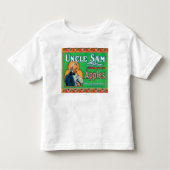 Uncle Sam Apple beschriften (Grün) - Wapato, WA Kleinkind T-shirt (Vorderseite)