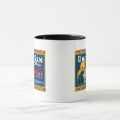 Uncle Sam Apple Label (blau) - Wapato, WA Tasse (Zentrum)