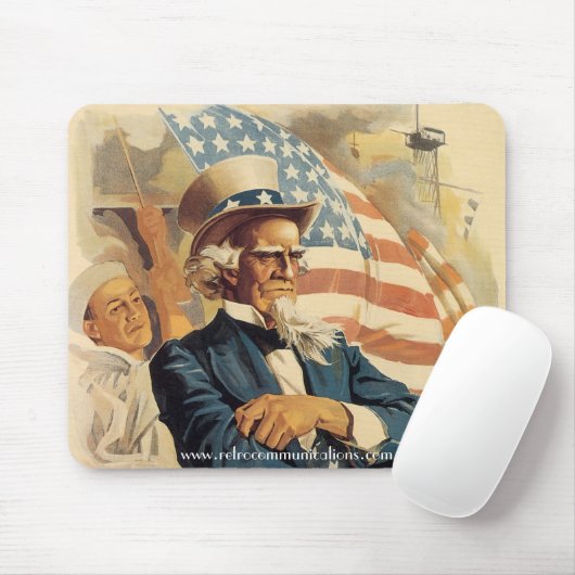 "Uncle Sam Auf der Brücke!" mousepad (Mit Mouse)
