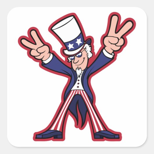 Uncle Sam Aufkleber (Vorderseite)