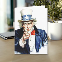 Uncle Sam - aus Vintagem Flagg-Plakat