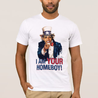 Uncle Sam - Barack Obama ist mein Homeboy T-Shirt