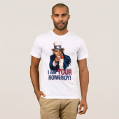 Uncle Sam - Barack Obama ist mein Homeboy T-Shirt (Vorne ganz)