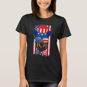 Uncle Sam Bear American Flag Sonnenbrille 4. Juli T-Shirt