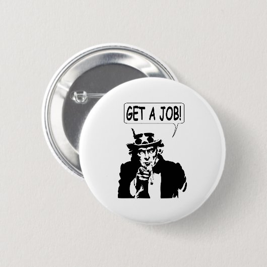 Uncle Sam bekommt einen Job Button (Vorne & Hinten)
