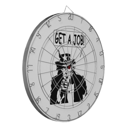 Uncle Sam bekommt einen Job Dartscheibe (Vorderseite Links)