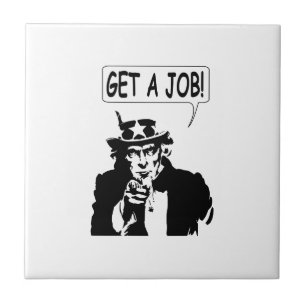 Uncle Sam bekommt einen Job Fliese