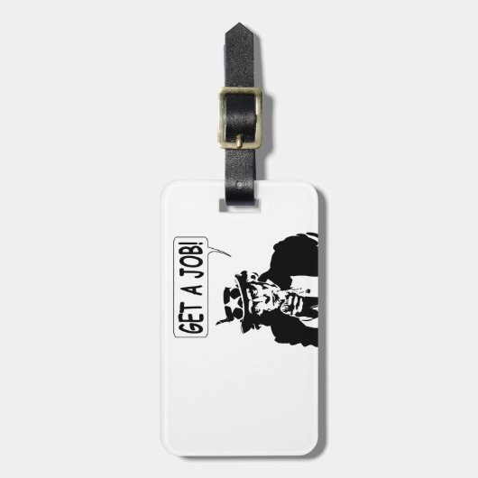 Uncle Sam bekommt einen Job Gepäckanhänger (Vorderseite vertikal)