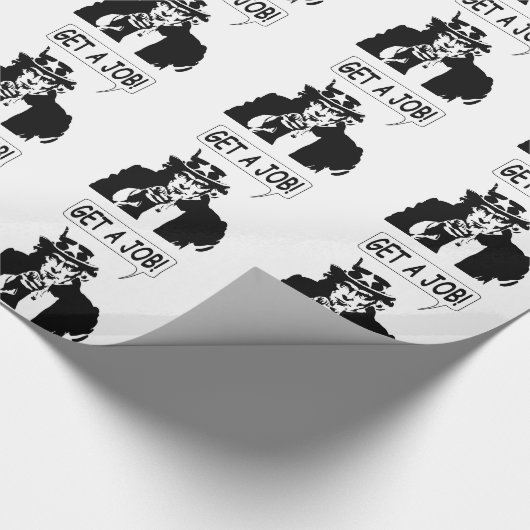 Uncle Sam bekommt einen Job Geschenkpapier (Ecke)