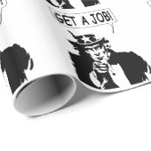 Uncle Sam bekommt einen Job Geschenkpapier (Rolleneckpunkt)