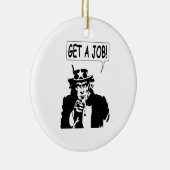 Uncle Sam bekommt einen Job Keramik Ornament (Rechts)