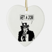 Uncle Sam bekommt einen Job Keramik Ornament (Rechts)