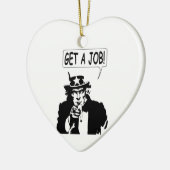 Uncle Sam bekommt einen Job Keramik Ornament (Links)