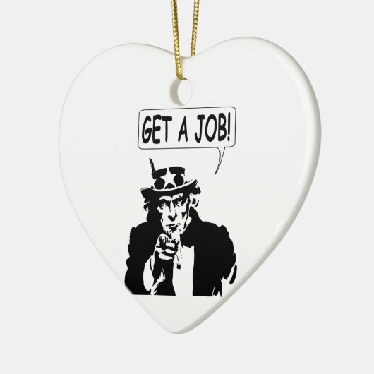 Uncle Sam bekommt einen Job Keramik Ornament (Links)