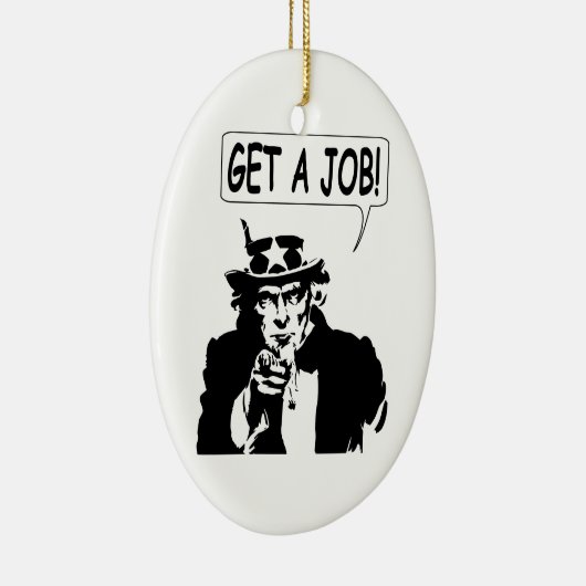 Uncle Sam bekommt einen Job Keramikornament (Rechts)