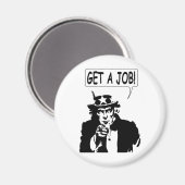 Uncle Sam bekommt einen Job Magnet (Vorderseite/Rückseite)