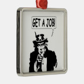 Uncle Sam bekommt einen Job Ornament Aus Metall (Rechts)