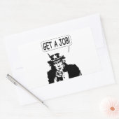 Uncle Sam bekommt einen Job Rechteckiger Aufkleber (Umschlag)