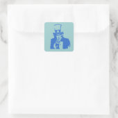 Uncle Sam (Blue) auf Stickers (Tasche)