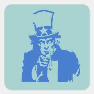 Uncle Sam (Blue) auf Stickers