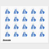 Uncle Sam (Blue) auf Stickers (Blatt)
