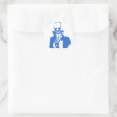 Uncle Sam (Blue) auf Stickers (Tasche)