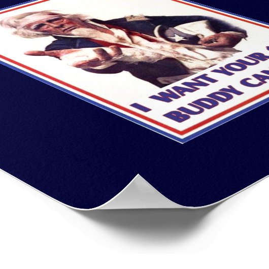 Uncle Sam braucht $$ Poster (Ecke)