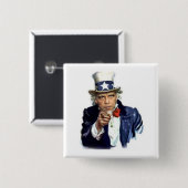 Uncle Sam Button (Vorne & Hinten)