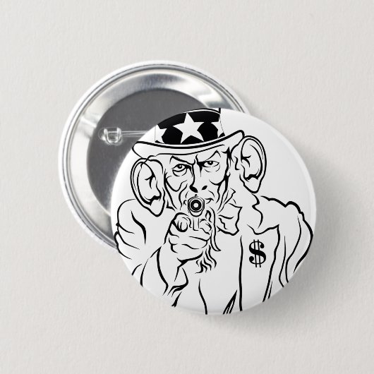 Uncle Sam Button (Vorne & Hinten)