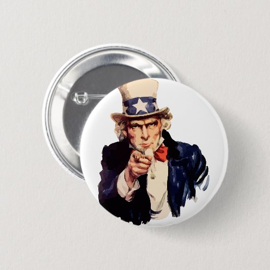Uncle Sam Button (Vorne & Hinten)