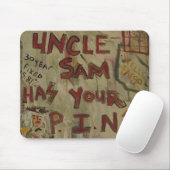 UNCLE SAM BUTTON NUMMER MOUSEPAD (Mit Mouse)