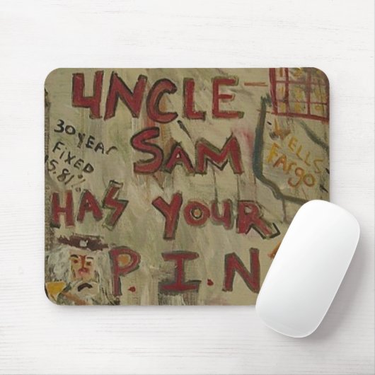 UNCLE SAM BUTTON NUMMER MOUSEPAD (Mit Mouse)