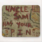 UNCLE SAM BUTTON NUMMER MOUSEPAD (Vorne)