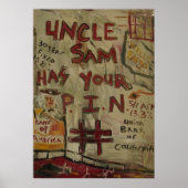 UNCLE SAM BUTTON NUMMER POSTER (Vorne)