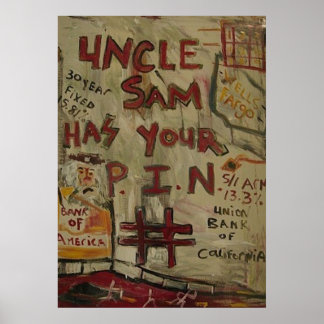 UNCLE SAM BUTTON NUMMER POSTER