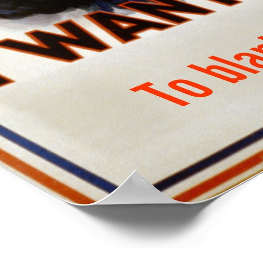 Uncle Sam Carnival Cutout Poster (Ecke)