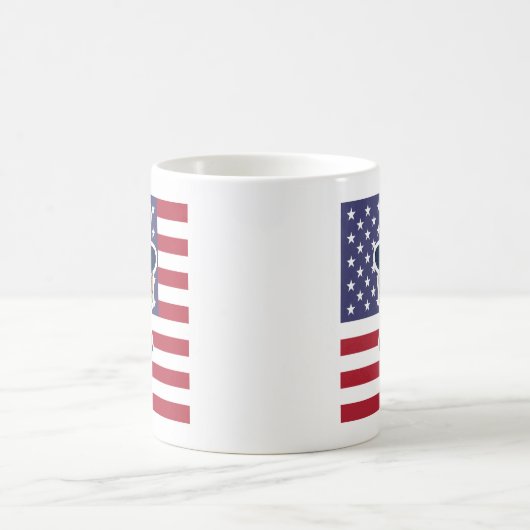 Uncle Sam Cartoon Kaffeetasse (Mittel)