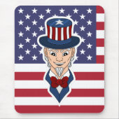 Uncle Sam Cartoon Mousepad (Vorne)