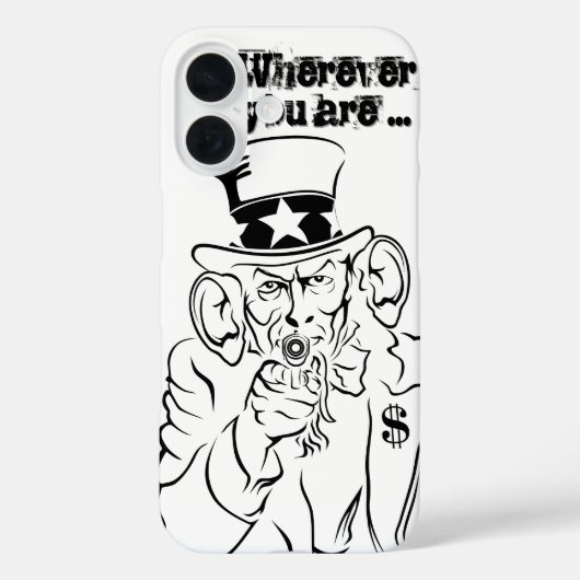 Uncle Sam Case-Mate iPhone Hülle (Rückseite)