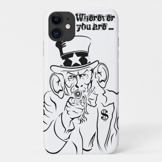 Uncle Sam Case-Mate iPhone Hülle (Rückseite)