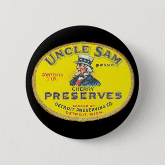 Uncle Sam Cherry Preserve Button