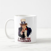 Uncle Sam Clogging Dance Kaffeetasse (Links)