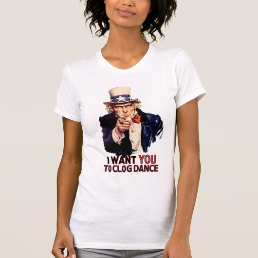 Uncle Sam Clogging Dance T-Shirt (Vorderseite)
