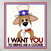 Uncle Sam Corgi Poster (Vorne)