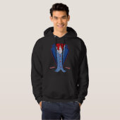 Uncle Sam Costume Hat Usa Flag 4. Juli Hoodie (Vorne ganz)