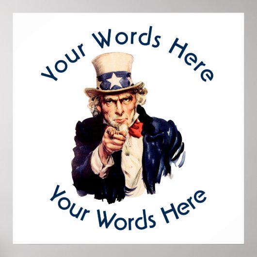 Uncle Sam Custom Poster (Vorne)