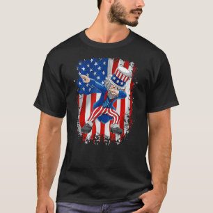 Uncle Sam Dab Dance 4. Juli T-Shirt