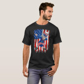 Uncle Sam Dab Dance 4. Juli T-Shirt (Vorne ganz)