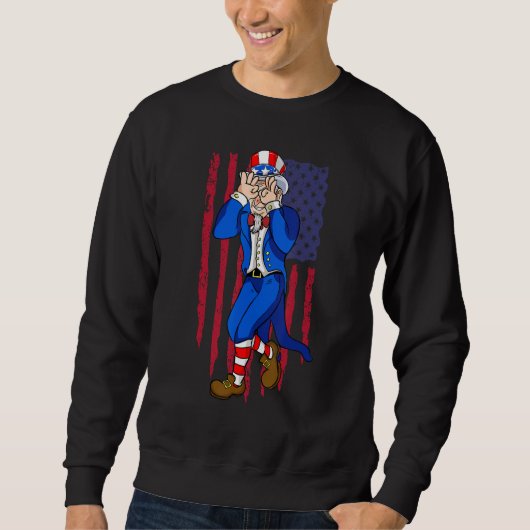 Uncle Sam Dance 4th of July Independence Day Sweatshirt (Vorderseite)