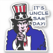 Uncle Sam Day Aufkleber (Vorderseite)